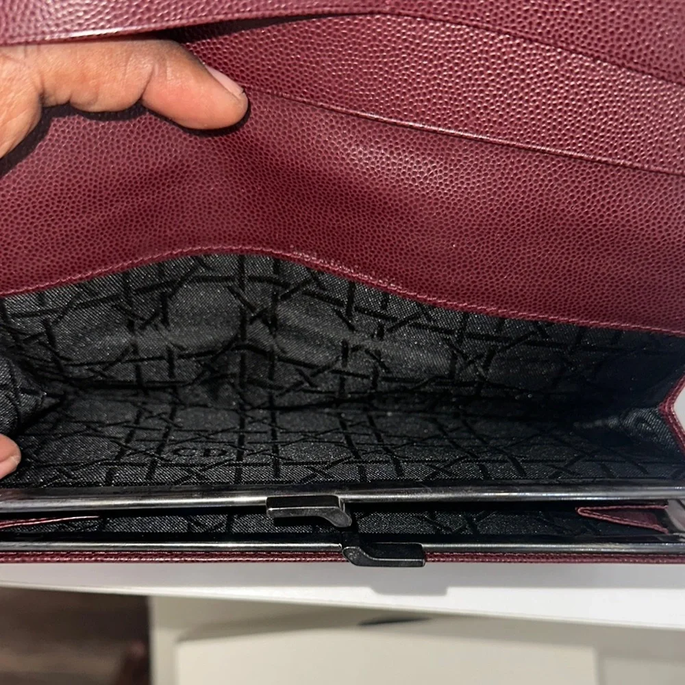 Dior Burgundy Wallet